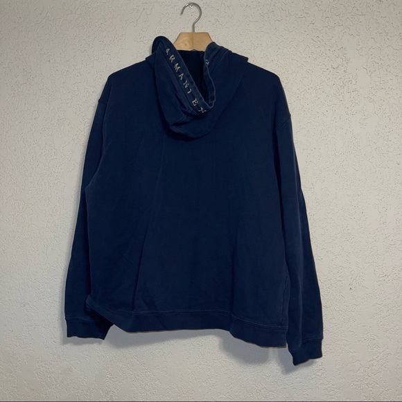 Armani Exchange navy blue hoodie size XL women - Picture 4 of 13